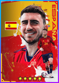 Aymeric Laporte (CB, rating 83) - National Team Pack Spain '22 card