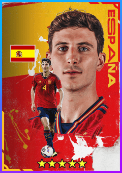 Pau Torres (CB, rating 84) - National Team Pack Spain '22 card