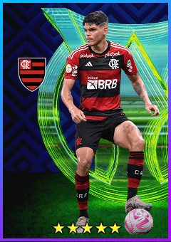 Ayrton Lucas (LB, rating 81) - Brasileirão Assaí Selection 30 Nov '23 card