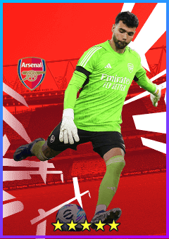 David Raya (GK, rating 83) - Arsenal FC Selection 25 Mar '24 card