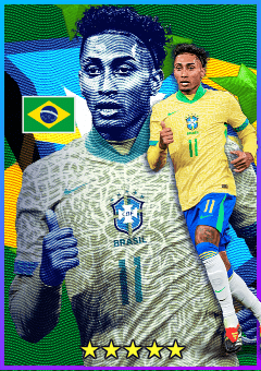 Raphinha (RWF, rating 82) - National Team Pack Brazil '24 card