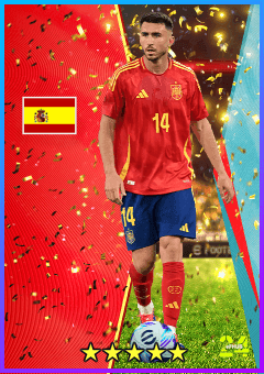 Aymeric Laporte (CB, rating 82) - Champions Campaign Rewards '24 Spain card
