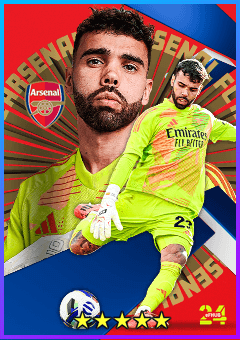 David Raya (GK, rating 82) - Arsenal FC Pack 24 Oct '24 card