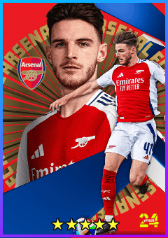 Declan Rice (DMF, rating 85) - Arsenal FC Pack 24 Oct '24 card