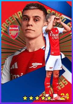 Leandro Trossard (LWF, rating 82) - Arsenal FC Pack 24 Oct '24 card