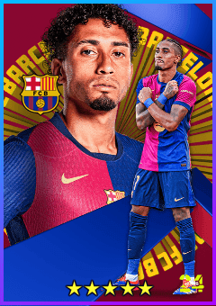 Raphinha (RWF, rating 82) - FC Barcelona Pack 21 Nov '24 card