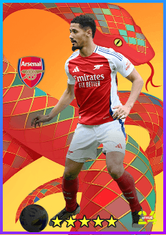 William Saliba (CB, rating 85) - Lunar New Year card