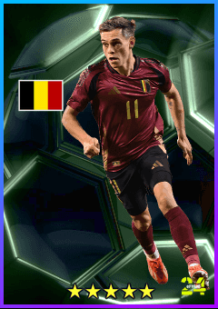 Leandro Trossard (LWF, rating 83) - National Teams Selection Attackers 24 Mar '25 card
