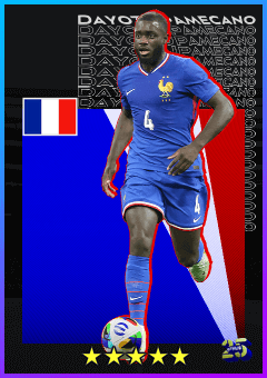 Dayot Upamecano (CB, rating 83) - International Cup Qualifiers Campaign 13 Mar '25 card