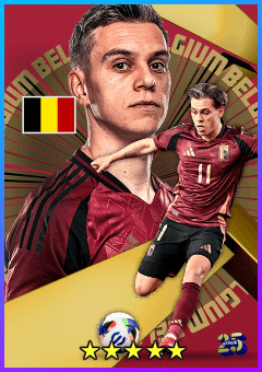 Leandro Trossard (RWF, rating 83) - National Team Pack Belgium '25 card