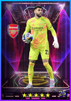 David Raya (GK, rating 83) - European Club Championship 24-25 Season's Best card