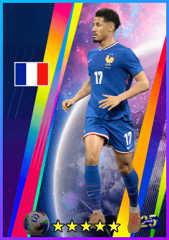 William Saliba (CB, rating 84) - National Teams Selection 17 Jul '25 card