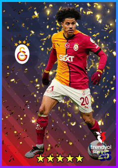 Gabriel Sara (CMF, rating 80) - Champions Campaign 24-25 Galatasaray SK card