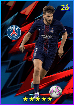 K. Kvaratskhelia (LWF, rating 84) - Paris Saint-Germain Selection 6 Oct '25 card