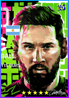Lionel Messi (SS, rating 85) - Tresure Link Campaign 28 Aug '25 card