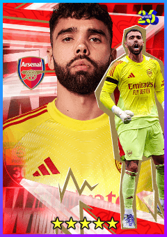 David Raya (GK, rating 85) - Arsenal FC Pack 25-26 card