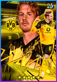 Julian Brandt (AMF, rating 82) - Borussia Dortmund Pack 25-26 card