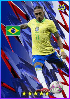 Raphinha (AMF, rating 85) - Brazil & England National Team Campaign 6 Nov '25 card