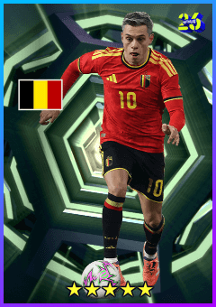 Leandro Trossard (LWF, rating 83) - National Teams Selection 9 Apr '26 card