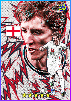 Anthony Gordon (LWF, rating 83) - National Team Pack England 2026 card