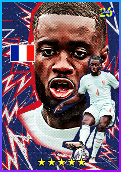 Dayot Upamecano (CB, rating 82) - eFootball Season 2027 card