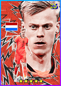 Jan Paul van Hecke (CB, rating 80) - National Team Pack Netherlands 2026 card