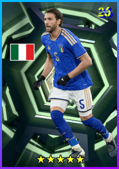 Manuel Locatelli (DMF, rating 82) - Italy Selection 11 Jun '26 card