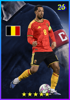 Youri Tielemans (CMF, rating 81) - National Team Captains 11 Jun '26 card
