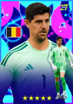 Thibaut Courtois (GK, rating 85) - Leo Messi Edition 2027 card