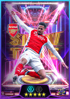 William Saliba (CB, rating 85) - Long-reach Tackle 1 May '25 card