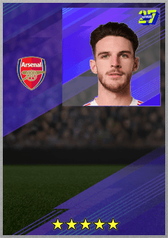 Declan Rice (DMF, rating 83) - Base Player card