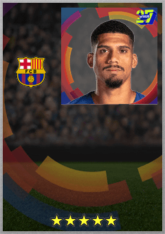 Ronald Araújo (CB, rating 81) - Base Player card
