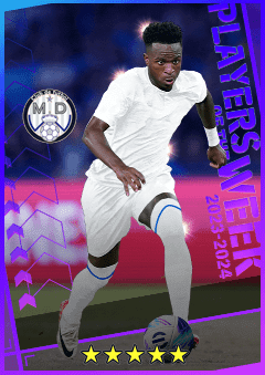 Vinícius Júnior (CF, rating 96) - POTW European Club Championship 12 Oct '23 card