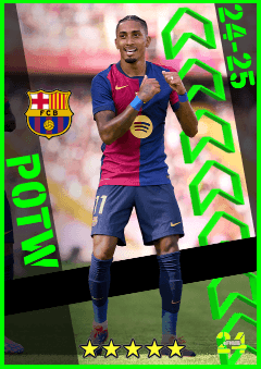 Raphinha (LMF, rating 94) - POTW 5 Sep '24 card