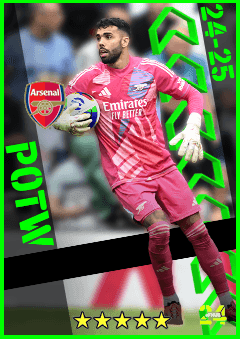 David Raya (GK, rating 93) - eFootball Season 2027 card
