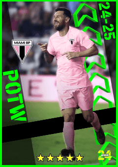 Lionel Messi (RWF, rating 96) - POTW 24 Oct '24 card