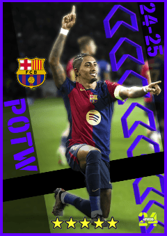 Raphinha (LMF, rating 93) - POTW European Club Championship 31 Oct '24 card
