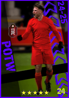 Alexis Mac Allister (CMF, rating 95) - POTW European Club Championship 5 Dec '24 card