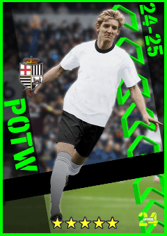 Anthony Gordon (LWF, rating 95) - POTW 9 Jan '25 card