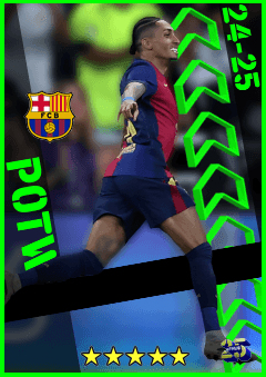 Raphinha (LMF, rating 94) - POTW 16 Jan '25 card