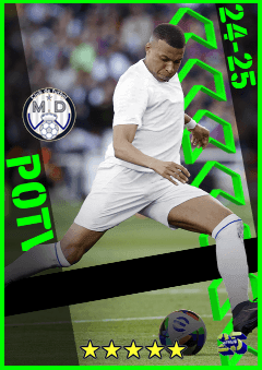 Kylian Mbappé (CF, rating 97) - POTW 15 May '25 card