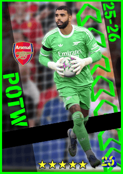 David Raya (GK, rating 95) - POTW 21 Aug '25 card