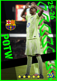 Lamine Yamal (RWF, rating 97) - POTW 21 Aug '25 card