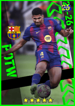 Ronald Araújo (CF, rating 94) - POTW 23 Oct '25 card