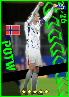 Erling Haaland (CF, rating 96) - POTW National Teams 20 Nov '25 card