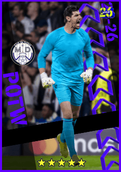 Thibaut Courtois (GK, rating 97) - POTW European Club Championship 19 Mar '26 card