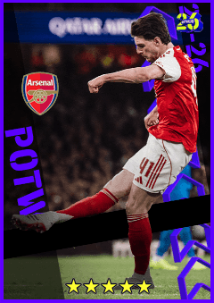 Declan Rice (CMF, rating 96) - POTW European Club Championship 26 Mar '26 card