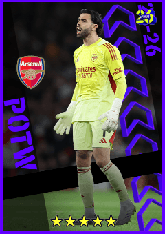 David Raya (GK, rating 93) - POTW European Club Championship 23 Apr '26 card