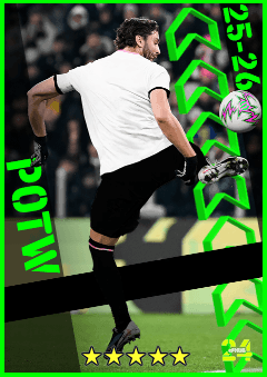 Manuel Locatelli (DMF, rating 95) - POTW 29 Jan '26 card