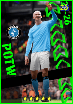 Erling Haaland (CF, rating 97) - POTW 9 Apr '26 card